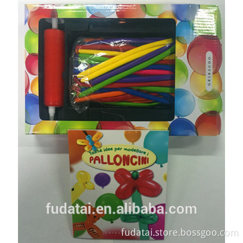 FDT customized Ballon stationery set assembling with booklet and box printing